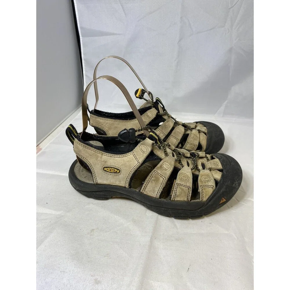 Keen Newport Water Hiking Sandals Mens Size 9 26cm Brown Leather Outdoor